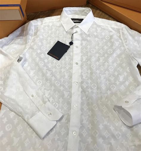 lv denim shirt|lv shirt white.